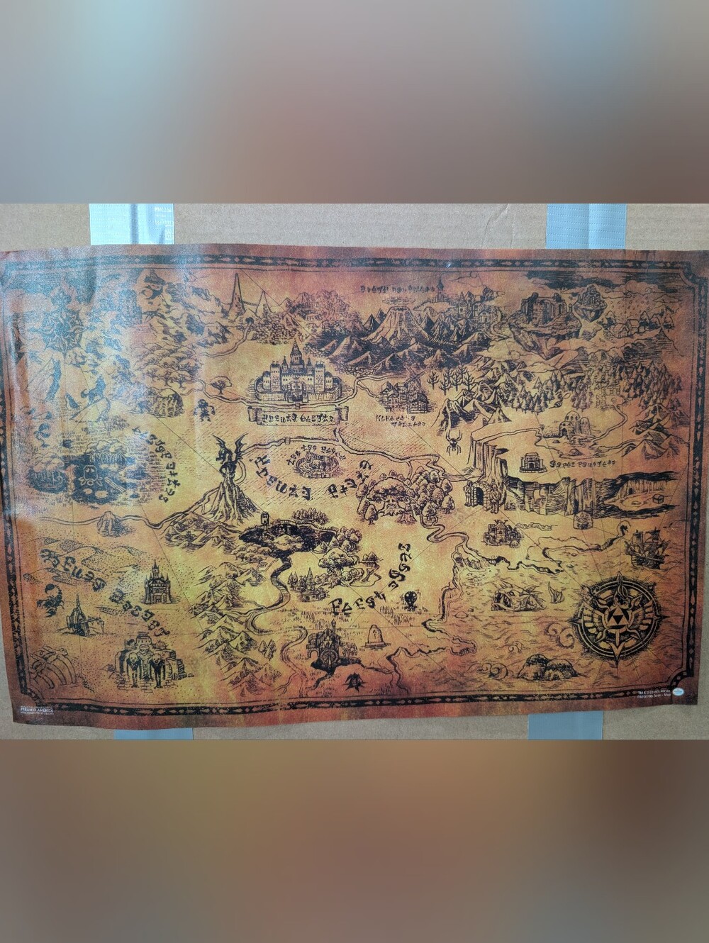The Legend Of Zelda Hyrule Map Poster